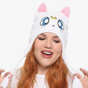 SAILOR MOON ARTEMIS WHITE BEANIE / HAT "NWT"